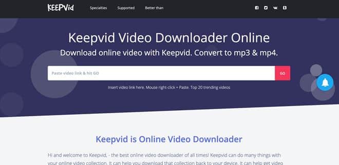 keepv - site para baixar videos do youtube